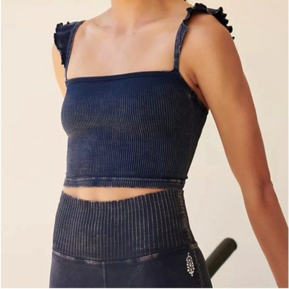 Free People Movement Happiness Runs Flirty Crop Top